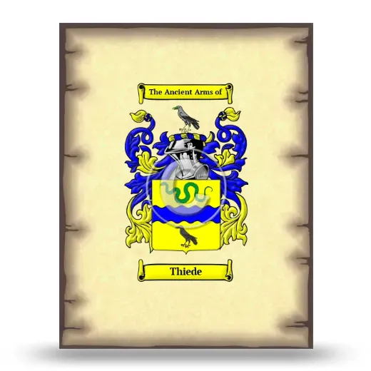 Thiede Coat of Arms Print