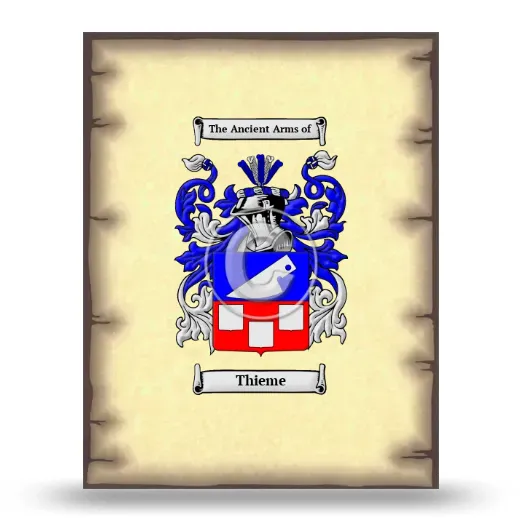 Thieme Coat of Arms Print