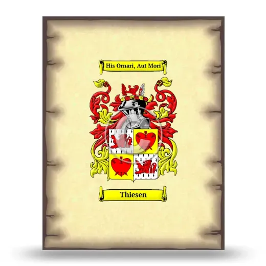 Thiesen Coat of Arms Print