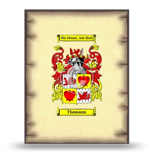 Thomann Coat of Arms Print