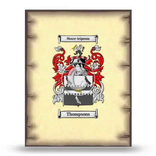 Thompsons Coat of Arms Print