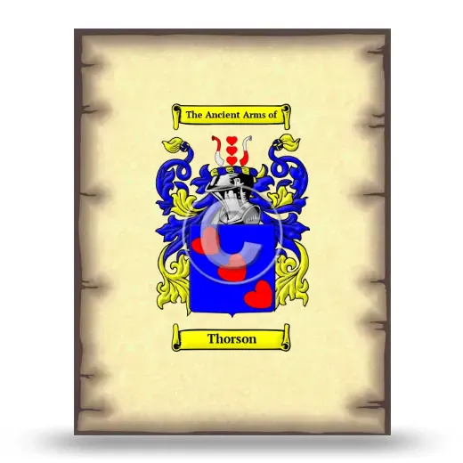 Thorson Coat of Arms Print