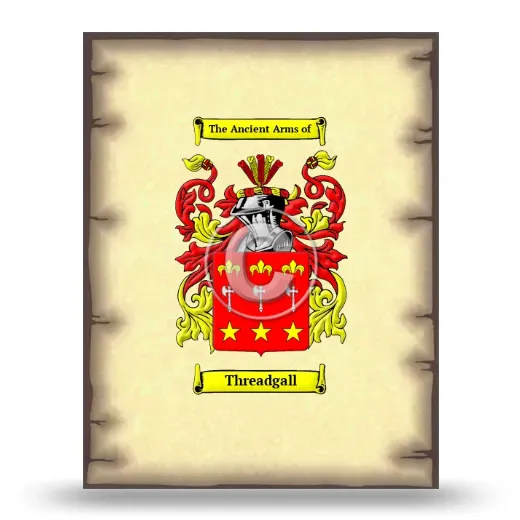 Threadgall Coat of Arms Print