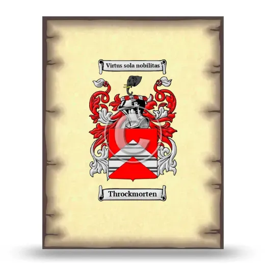 Throckmorten Coat of Arms Print