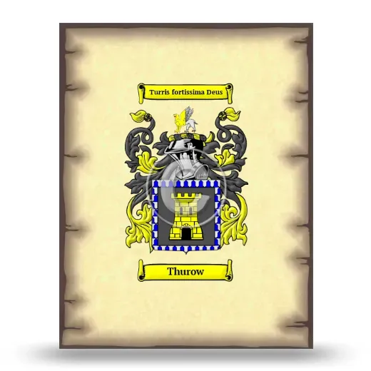 Thurow Coat of Arms Print