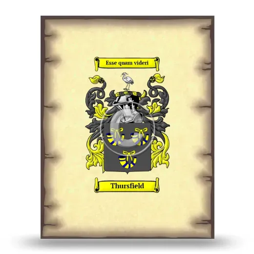 Thursfield Coat of Arms Print