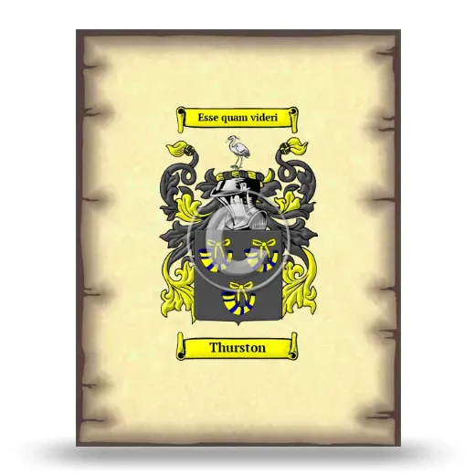 Thurston Coat of Arms Print