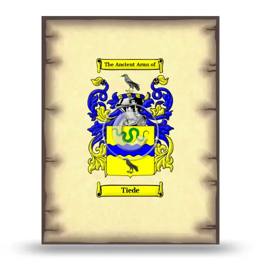 Tiede Coat of Arms Print