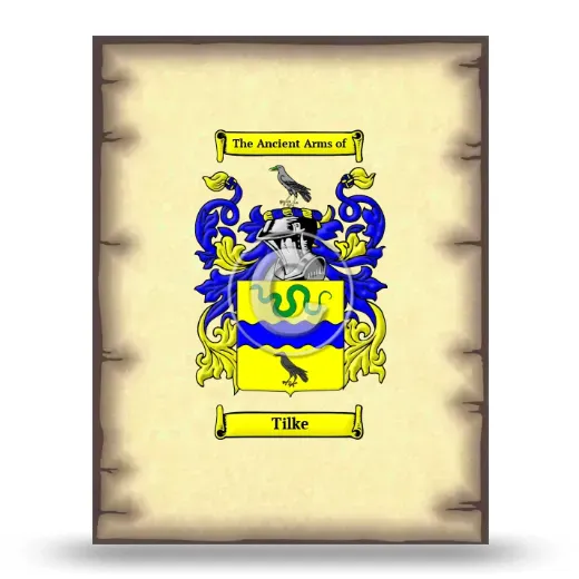 Tilke Coat of Arms Print