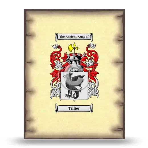 Tillier Coat of Arms Print