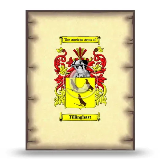 Tillinghast Coat of Arms Print