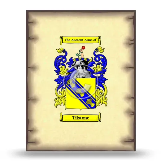 Tilstone Coat of Arms Print