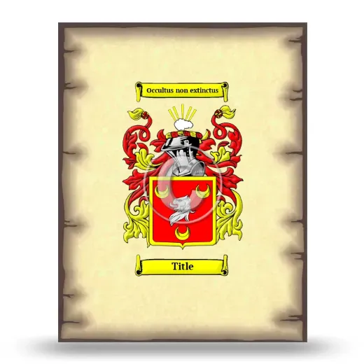 Title Coat of Arms Print