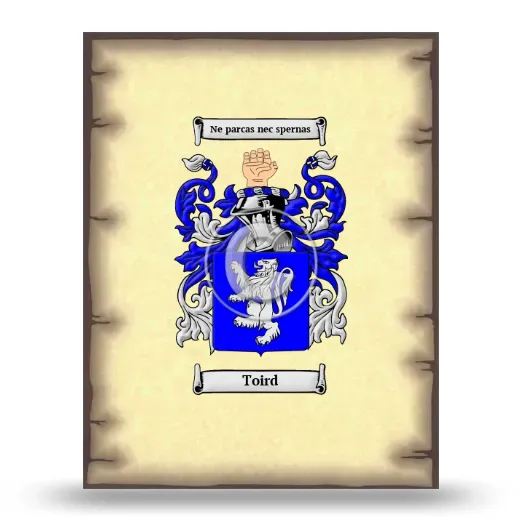 Toird Coat of Arms Print