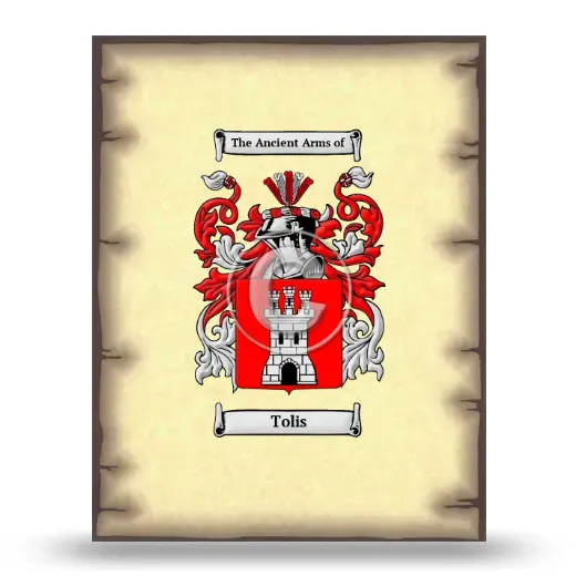 Tolis Coat of Arms Print