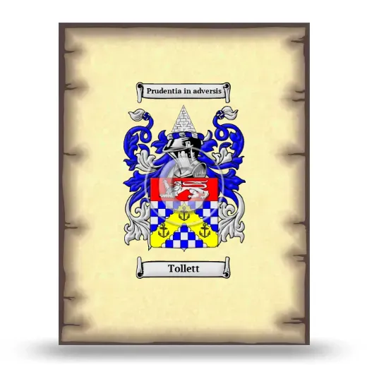 Tollett Coat of Arms Print
