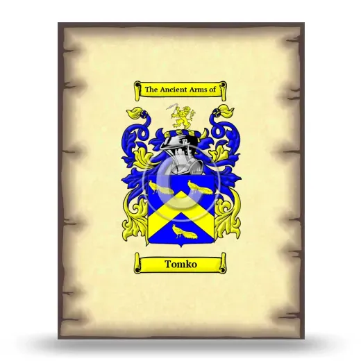 Tomko Coat of Arms Print