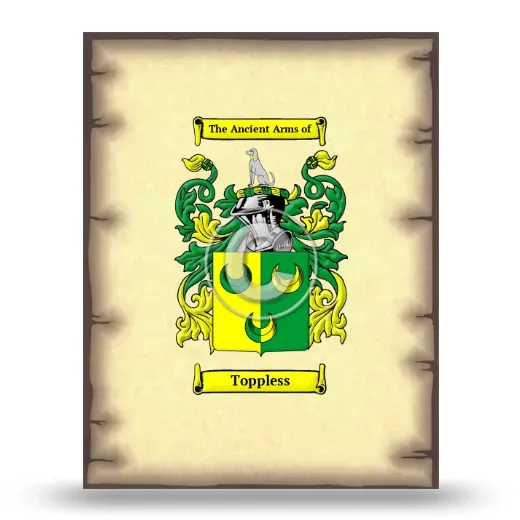 Toppless Coat of Arms Print