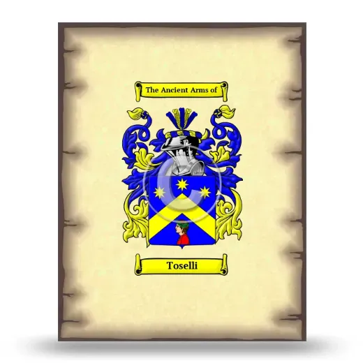 Toselli Coat of Arms Print