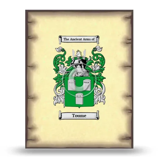 Toume Coat of Arms Print
