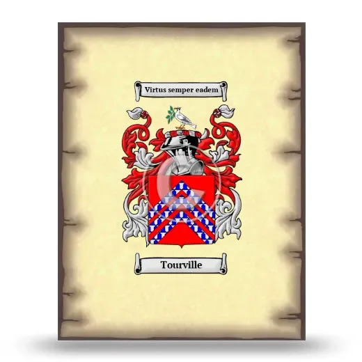 Tourville Coat of Arms Print