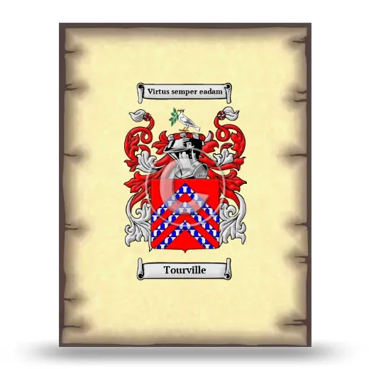Tourville Coat of Arms Print