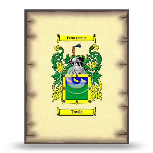 Towle Coat of Arms Print