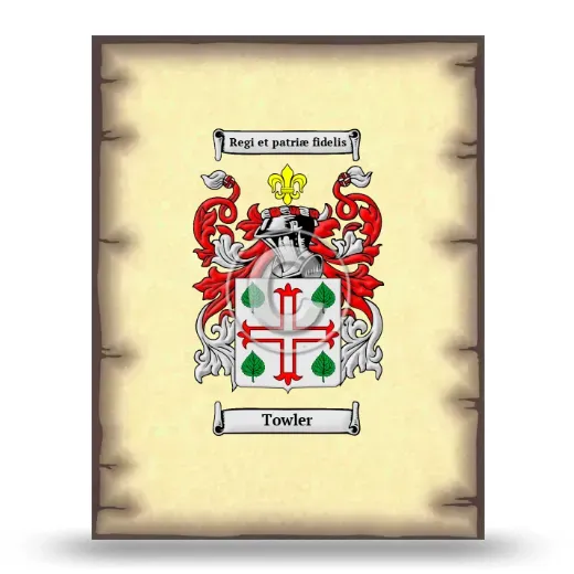 Towler Coat of Arms Print