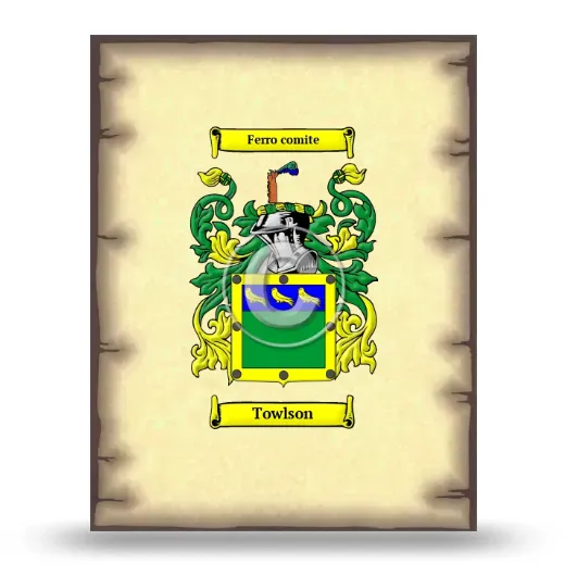 Towlson Coat of Arms Print
