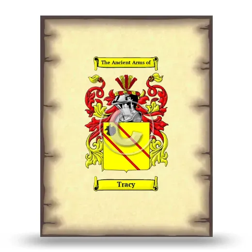 Tracy Coat of Arms Print