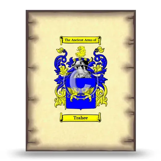 Trahee Coat of Arms Print