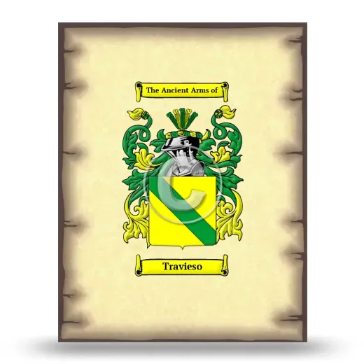 Travieso Coat of Arms Print