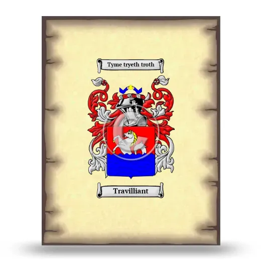 Travilliant Coat of Arms Print