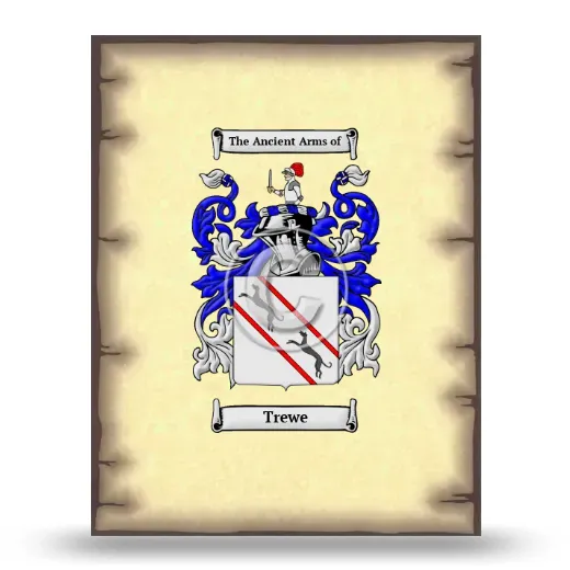 Trewe Coat of Arms Print