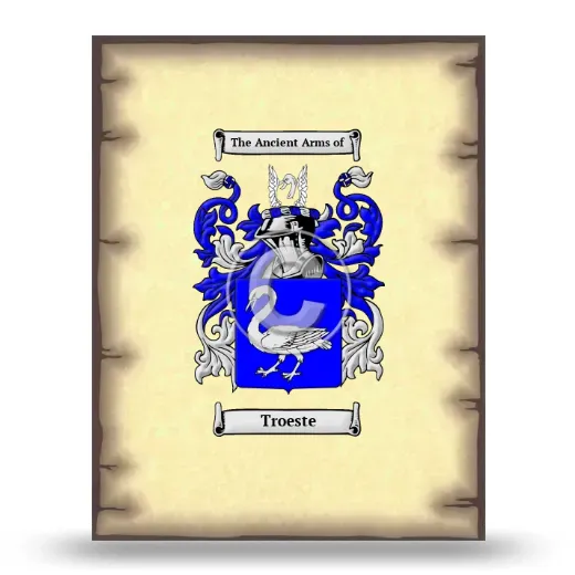 Troeste Coat of Arms Print