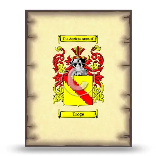 Troge Coat of Arms Print