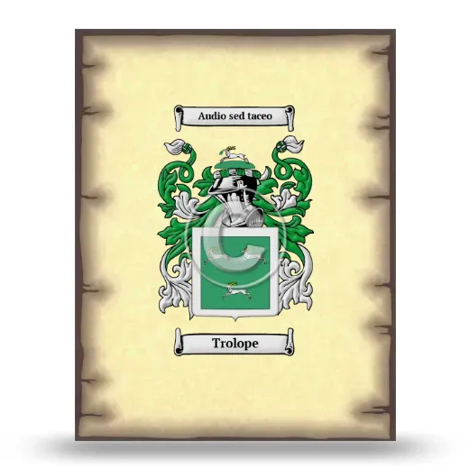 Trolope Coat of Arms Print