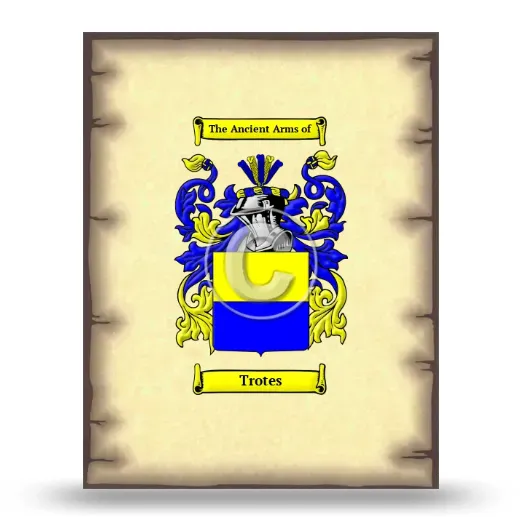 Trotes Coat of Arms Print