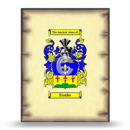 Troxler Coat of Arms Print