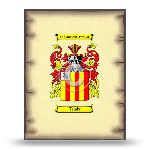 Trudy Coat of Arms Print