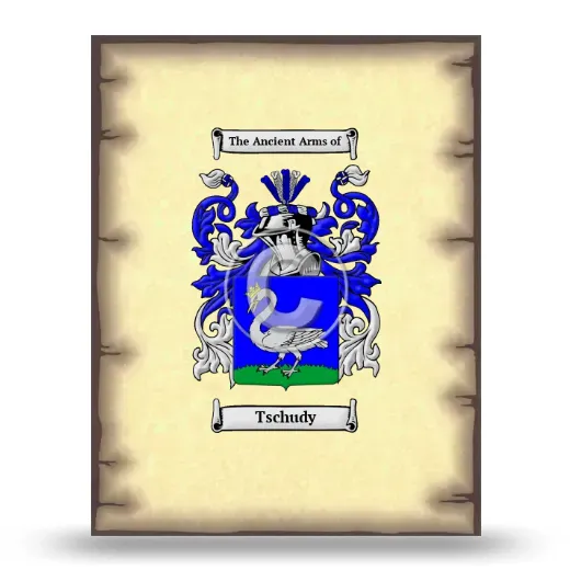 Tschudy Coat of Arms Print