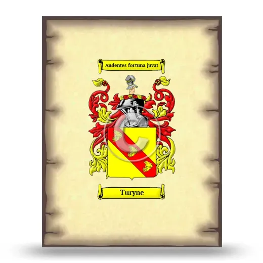Turyne Coat of Arms Print