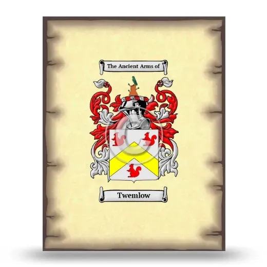 Twemlow Coat of Arms Print