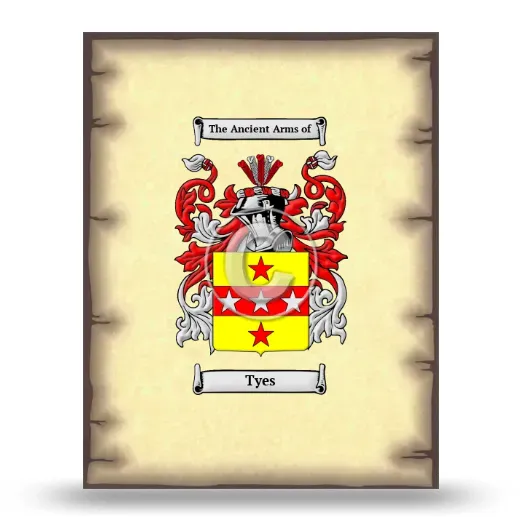 Tyes Coat of Arms Print