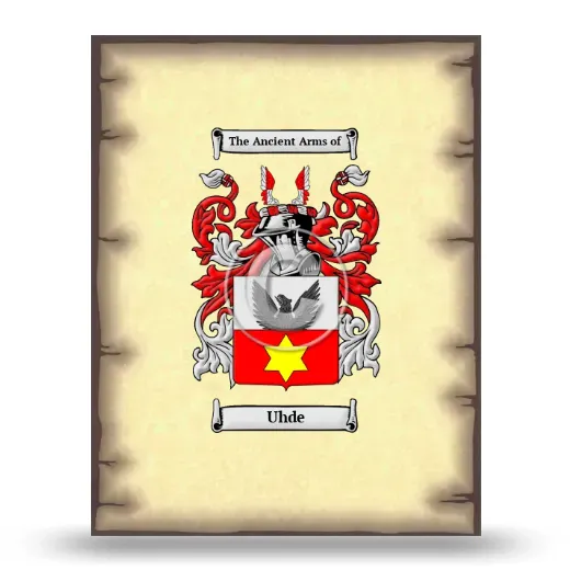 Uhde Coat of Arms Print