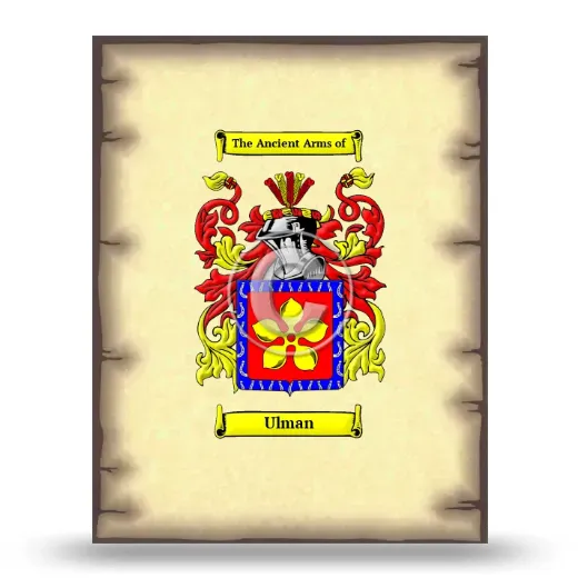 Ulman Coat of Arms Print