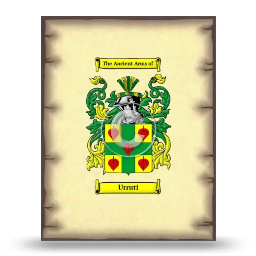 Urruti Coat of Arms Print