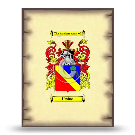 Ursino Coat of Arms Print