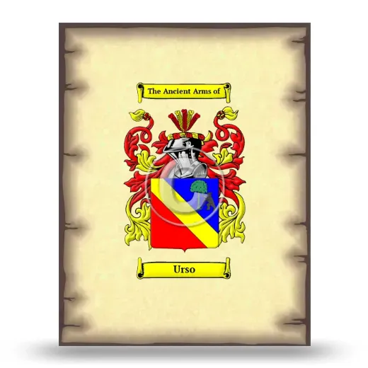 Urso Coat of Arms Print