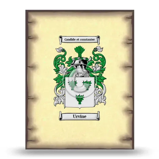 Urvine Coat of Arms Print